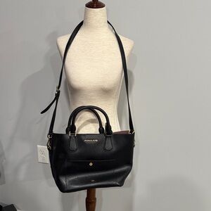 Michael Kors Black Satchel Crossbody Leather Purse